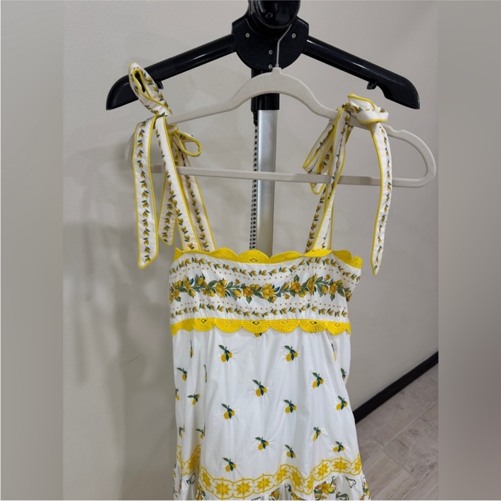 FARM Rio Sicily Richelieu Sleeveless Midi-Dress - Picture 6 of 14